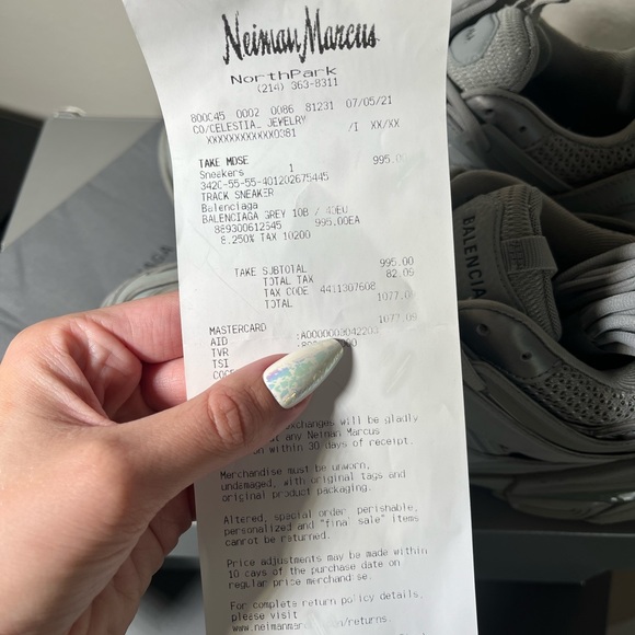 Balenciaga track sneakers in grey. Size 40 euro/women’s US 9. - Picture 4 of 5